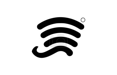 Spotify logo icon flat vector illustration.