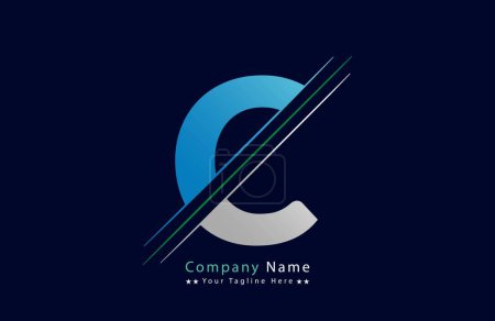 C Letter Logo Template Illustration Design.