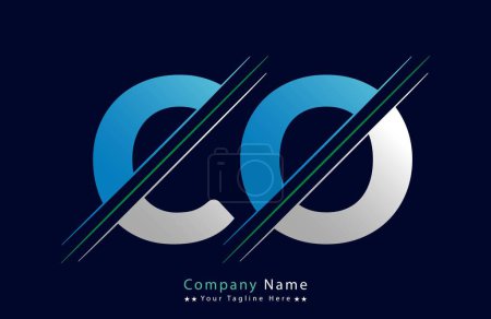 CO Letter Logo Template Illustration Design.