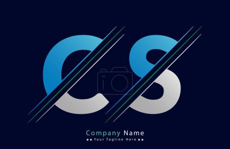 CS Letter Logo Template Illustration Design.
