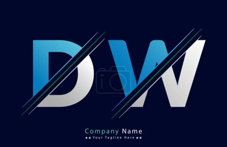 DW Brief Logo Vorlage Illustration Design.