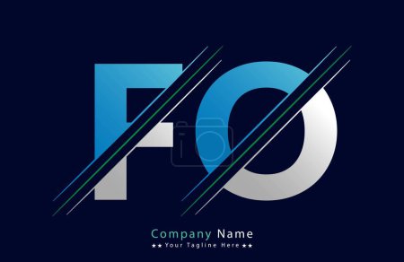 FO Letter Logo Template Illustration Design.