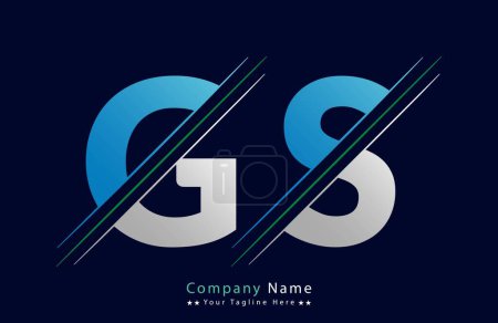 GS letter colorful logo in the circle. Vector Logo Illustration.