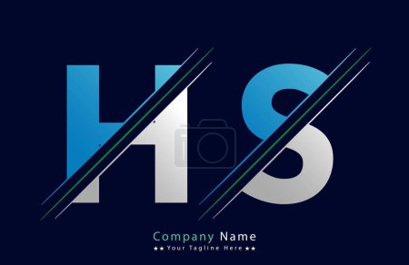 Unique HS letter logo Icon vector template.