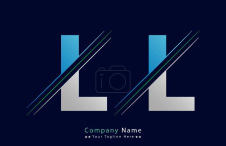 LL Letter logo design vector template.