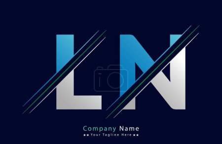 LN Brief Logo Vorlage Illustration Design.