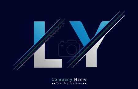 LY Letter logo design vector template.