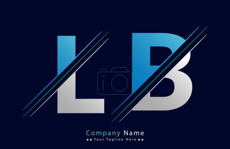 LB Letter Logo Template Illustration Design.