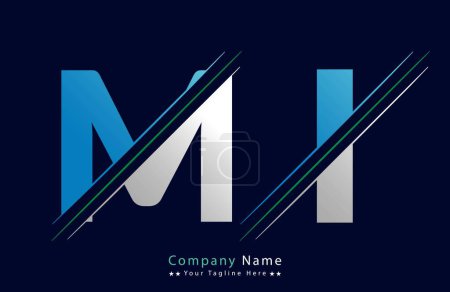 Unique Mi letter logo Icon vector template.