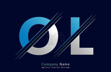 Einzigartige OL Brief Logo Icon Vector Template.