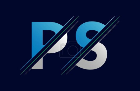 ps Letter logo design vector template.
