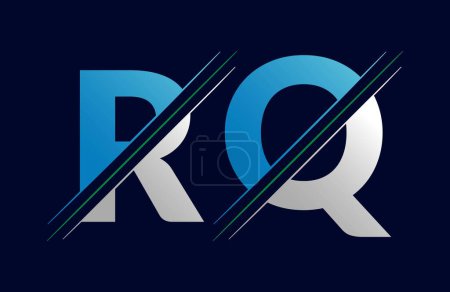 Unique rq letter logo Icon vector template.