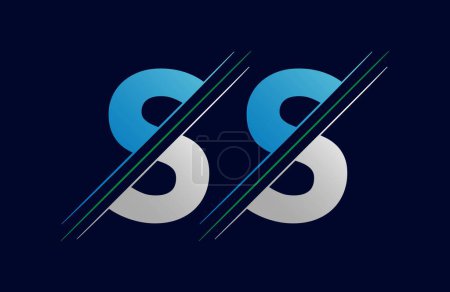 Einzigartige SS Brief Logo Icon Vector Template.