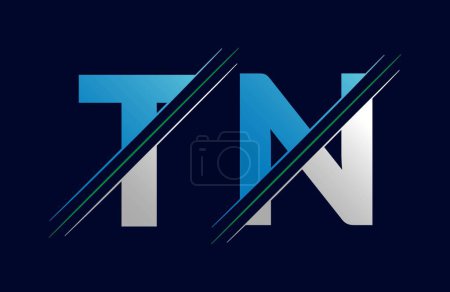 TN Letter Logo Template Illustration Design.