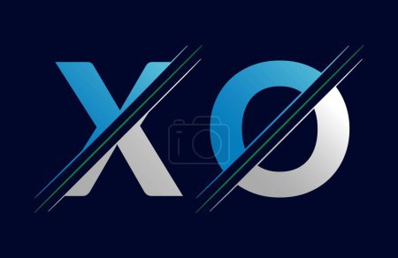 Unique xo letter logo Icon vector template.