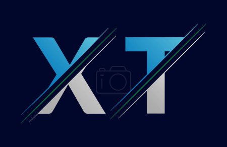Unique xt letter logo Icon vector template.