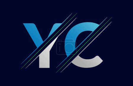 yc Letter Logo Template Illustration Design.