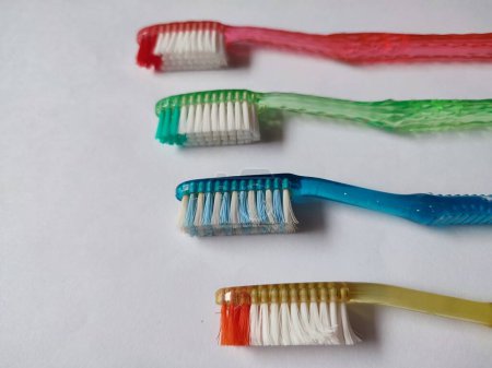 Foto de Cepillos de dientes sobre fondo blanco
. - Imagen libre de derechos