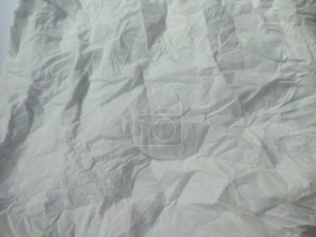 Photo for Fabric backdrop White linen canvas crumpled natural cotton fabric Natural handmade linen top view background Organic Eco textiles White Fabric linen texture - Royalty Free Image
