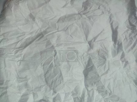 Photo for Fabric backdrop White linen canvas crumpled natural cotton fabric Natural handmade linen top view background Organic Eco textiles White Fabric linen texture - Royalty Free Image