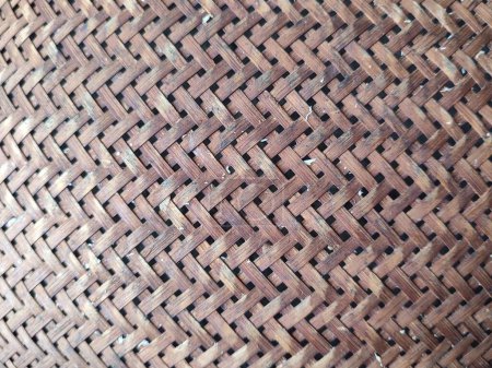texture ou motif de bois tissé en Indonésie, fond