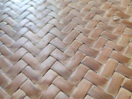 texture or pattern of woven wood in Indonesia, background