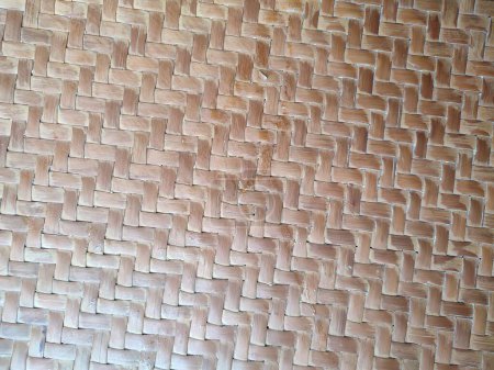 texture or pattern of woven wood in Indonesia, background