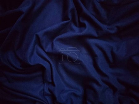 Texture de fond en tissu bleu