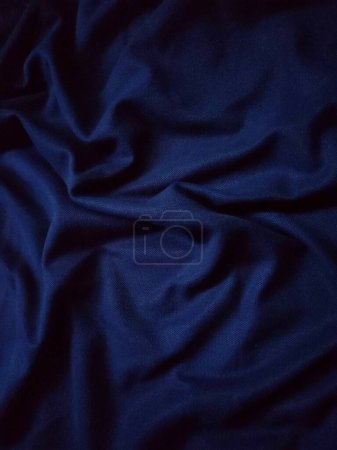 Texture de fond en tissu bleu