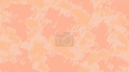 Illustration for Abstract background with color of year 2024 Peach Fuzz. Abstract oblique lines, stains and scribbles. Rough strokes of paint. Hand drawn vector illustration. For website background, presentation - Royalty Free Image
