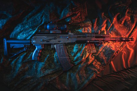Photo for Russian modern assault rifle ak 12. - Royalty Free Image