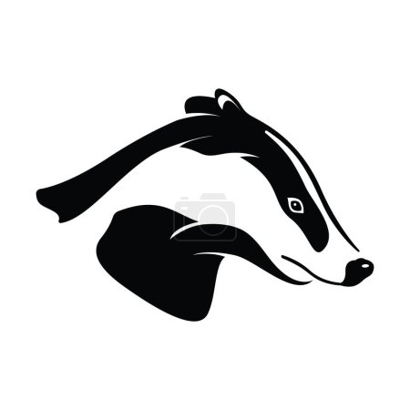 Ilustración de Animal cara silueta vector icono - Imagen libre de derechos