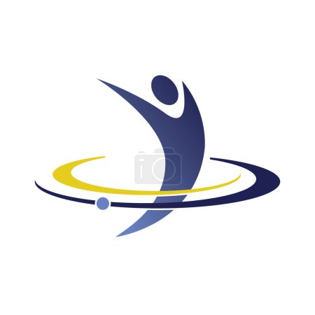 Ilustración de Fitness logo diseño icono vector - Imagen libre de derechos