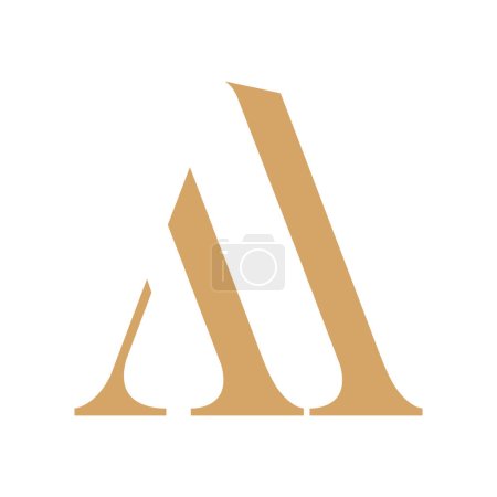 letter a alphabet logo design