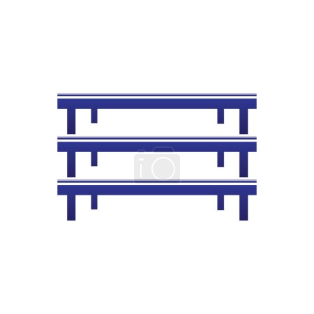 Ilustración de Icono de la tabla logo diseño vector - Imagen libre de derechos