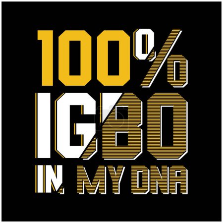 Igbo Heritage: 100% stolzes Typografie-Design
