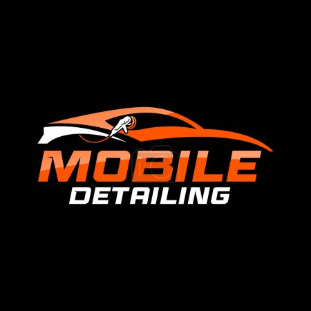 Mobile détaillant la conception de logo de voiture