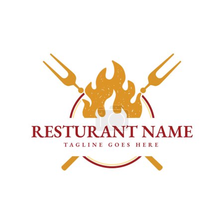 spicey food restaurant logo design 