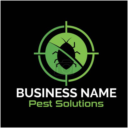 pest solution logo design icon