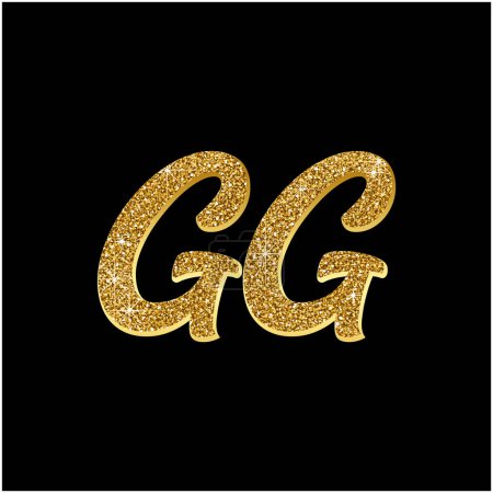 double g logo design icon vector