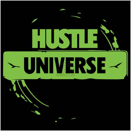 hustle universo camiseta icono de diseño