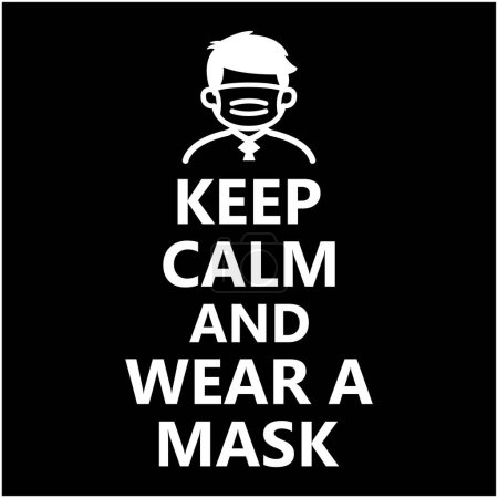 mask t shirt design icon illustration