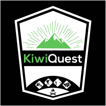 quest adventure logo design icon