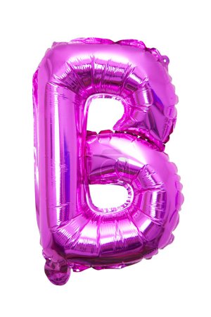 Téléchargez les photos : B baloon alphabeth rose fanta chrome feuille réflexion - en image libre de droit
