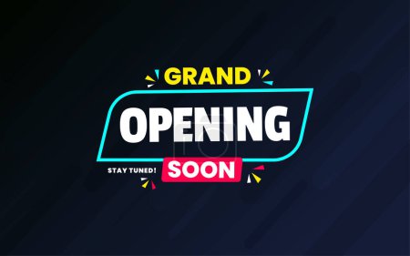 Grand opening soon sale poster sale banner design template with 3d editable text effect