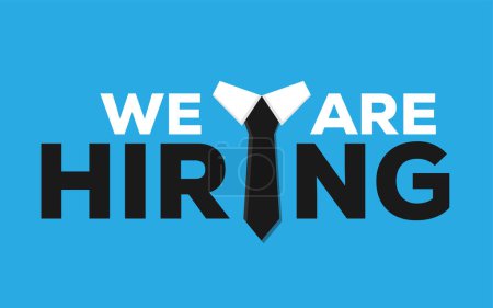 We're hiring vector banner design. employee vacancy announcement