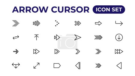 Illustration for Arrow icon. Arrow vector collection. Arrow. Cursor. - Royalty Free Image