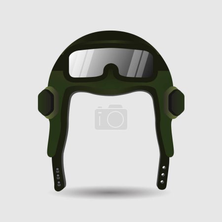 Illustration for Aviator Hat with Goggles - Royalty Free Image