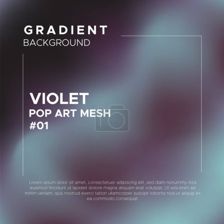 Photo for Violet Pop Art Gradient Mesh Background - Royalty Free Image