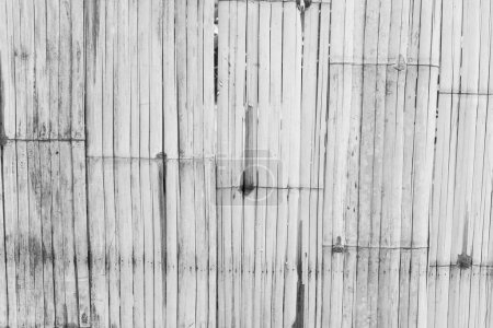 Téléchargez les photos : Fond de clôture en bambou, Vieux fond de texture en bois de bambou. - en image libre de droit